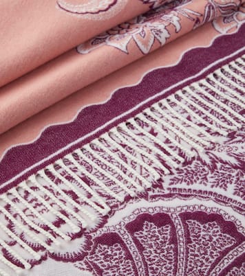 Couverture Bloom en laine à fleurs | Etro