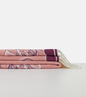 Couverture Bloom en laine à fleurs | Etro