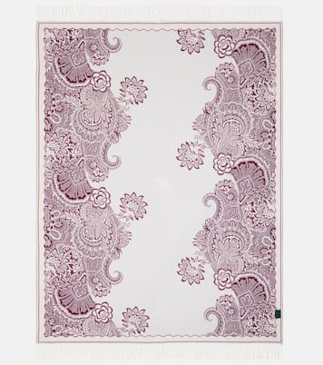 Couverture Bloom en laine à fleurs | Etro