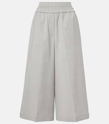 Cropped wool culottes | Loewe