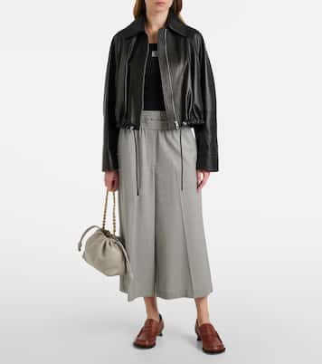 Cropped wool culottes | Loewe