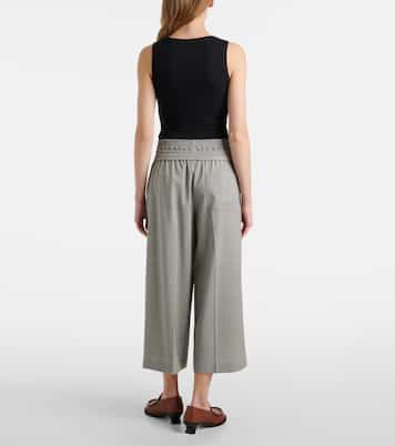 Cropped wool culottes | Loewe