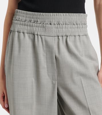 Cropped wool culottes | Loewe