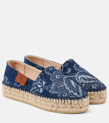 Alpargatas con plataforma de denim | Etro