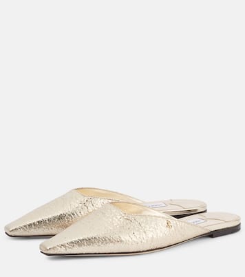 Mules Vivi in pelle metallizzata | Jimmy Choo