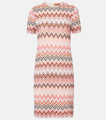Vestido corto de lamé a rayas | Missoni