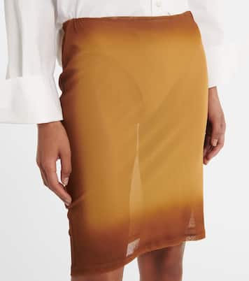 Falda midi de tul semitransparente | The Attico