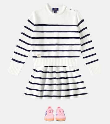 스트라이프 코튼 스웨터 & 스커트 세트 | Polo Ralph Lauren Kids
