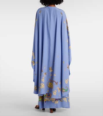 Abito lungo in seta con stampa paisley | Etro