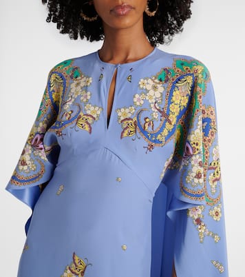 Abito lungo in seta con stampa paisley | Etro