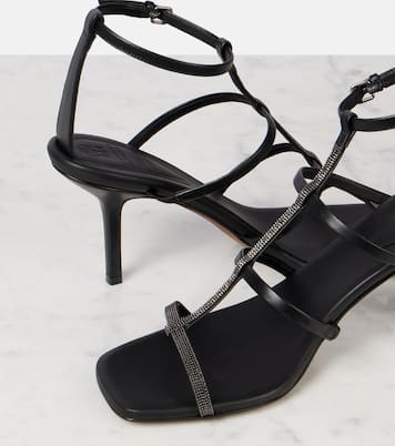 Sandalen Monili aus Leder | Brunello Cucinelli