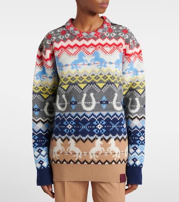 Pullover in lana con intarsio | Stella McCartney
