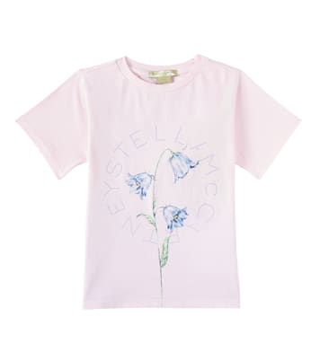 T-shirt in jersey di cotone con stampa | Stella McCartney Kids