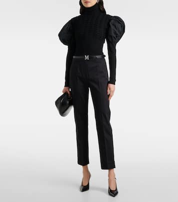 Pantaloni flared Okra in cotone | Max Mara