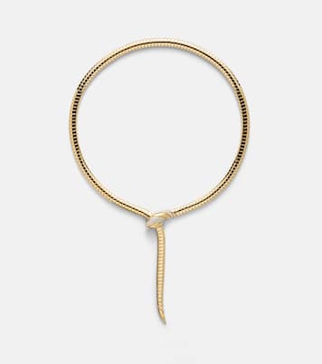 Collana Serpenti Tubogas in oro 18kt con diamanti e onice | Bvlgari