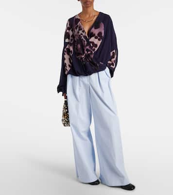 Pantaloni a gamba larga in cotone | Dries Van Noten