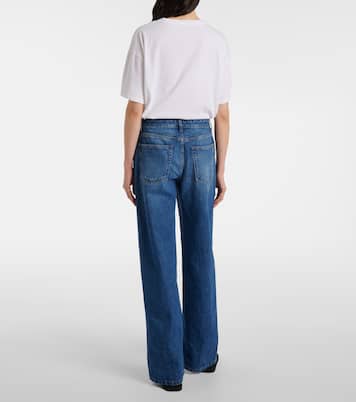 Jeans a gamba larga e vita alta Eglitta | The Row