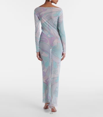 Abito lungo Orchidee in tulle | Pucci