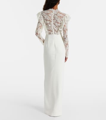 Robe longue en dentelle | Alessandra Rich