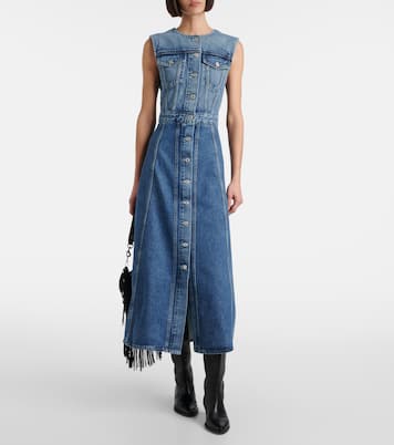 Vestido midi Idalene en denim | Citizens of Humanity