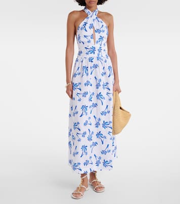 Maxikleid Palm Beach aus Leinen | Heidi Klein