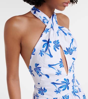 Maxikleid Palm Beach aus Leinen | Heidi Klein