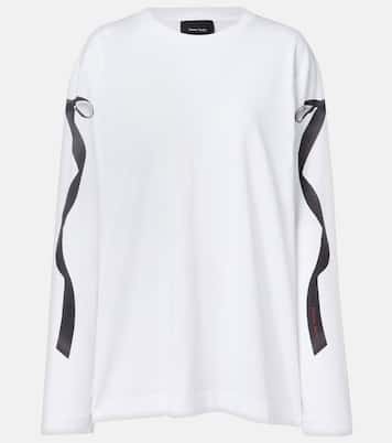 T-shirt in jersey di cotone con stampa | Simone Rocha