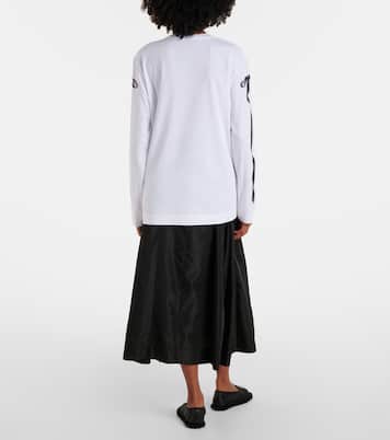 T-shirt in jersey di cotone con stampa | Simone Rocha