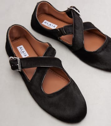 Calf hair ballet flats | Alaïa