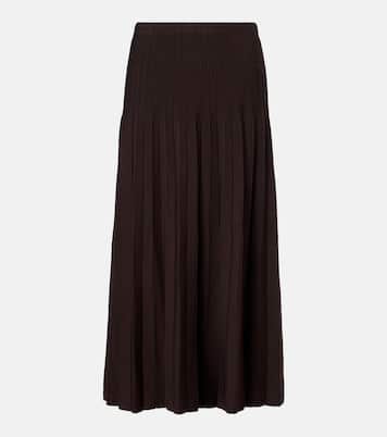 Lena pleated midi skirt | Staud