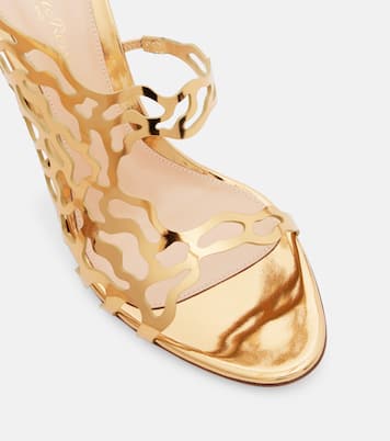 95 metallic leather mules | Gianvito Rossi