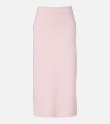 Gonna midi Patri in maglia di lana | Khaite