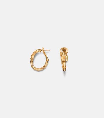 Orecchini a cerchio Serpenti Viper in oro 18kt con diamanti | Bvlgari