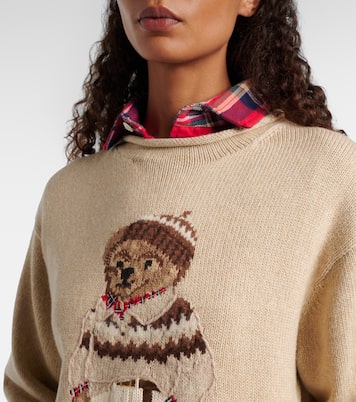 Polo Bear cotton and wool-blend sweater | Polo Ralph Lauren