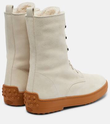 Schnürstiefel Winter Gommino aus Veloursleder | Tod's