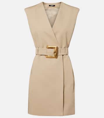 Belted cotton minidress | Balmain