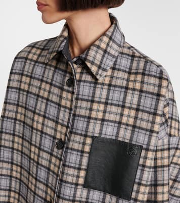 Reversible wool and cashmere coat | Loewe