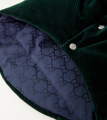 Reversible corduroy dog coat | Gucci