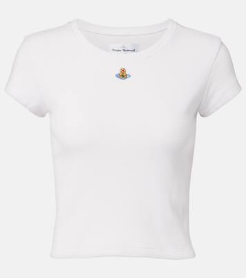 Peru cropped cotton-blend jersey T-shirt | Vivienne Westwood