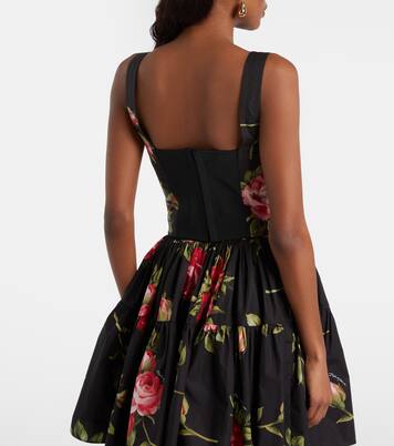 Floral cotton-blend bustier top | Dolce&Gabbana