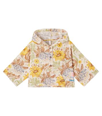 Floral hooded cotton top | Zimmermann Kids