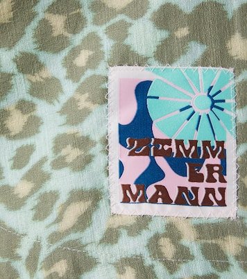 Leopard-print cotton skirt | Zimmermann Kids