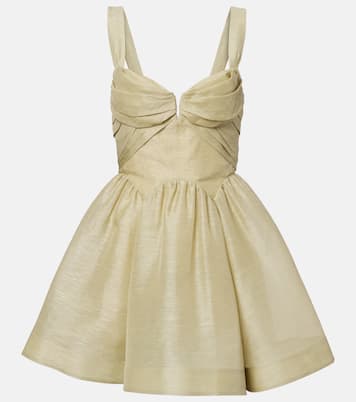 Rebellion linen and silk organza minidress | Zimmermann