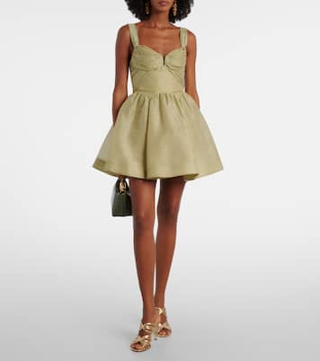 Rebellion linen and silk organza minidress | Zimmermann