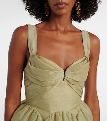 Rebellion linen and silk organza minidress | Zimmermann