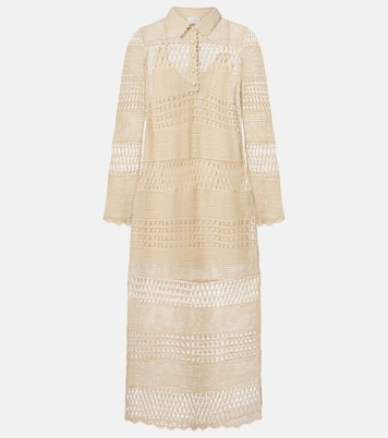 Wanderlust crochet cotton-blend midi dress | Zimmermann