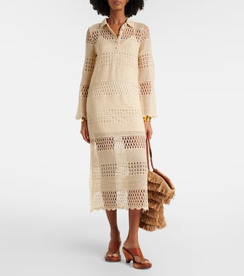 Wanderlust crochet cotton-blend midi dress | Zimmermann
