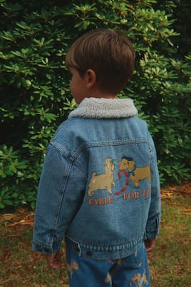 Veste Magot imprimée en jean | Konges Sløjd