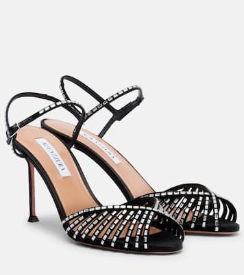 Hold Me 85水晶缀饰凉鞋 | Aquazzura