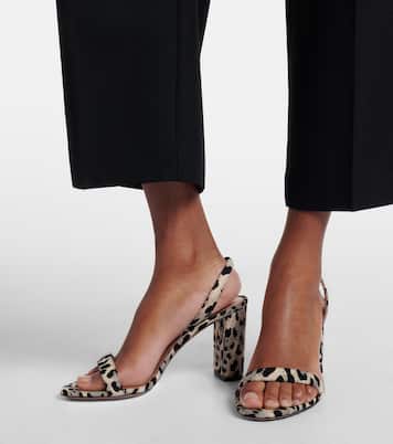 Slingback-Sandalen So Nude 85 aus Canvas | Aquazzura